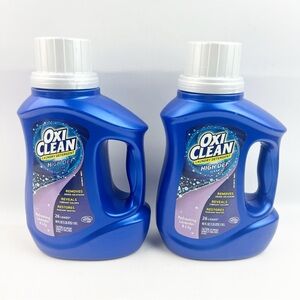 TWO Oxi Clean Liquid Laundry Detergent Refreshing Lavender Lily High Def 40oz ea